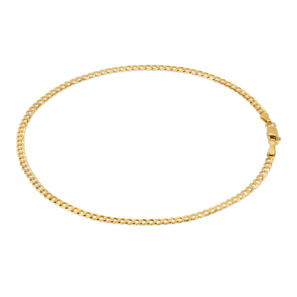Curb Flat Anklet (2.5mm)