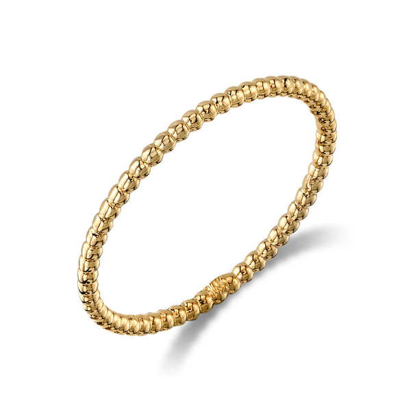 Bead Ring in Yellow Gold (1.5mm)