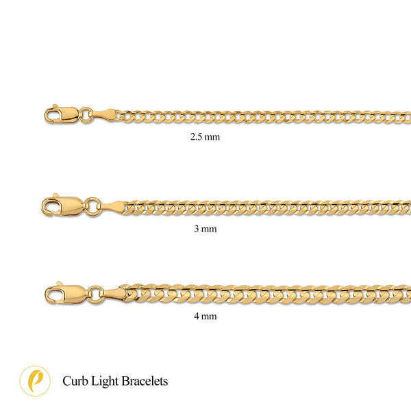Curb Flat Bracelet (3mm)