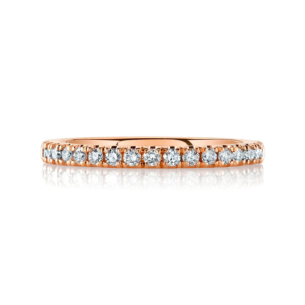 Classic Lab Diamond Eternity Band in 14k Rose Gold (2mm)