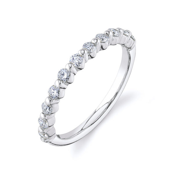 Floating Lab Diamond Eternity Band in 14k White Gold