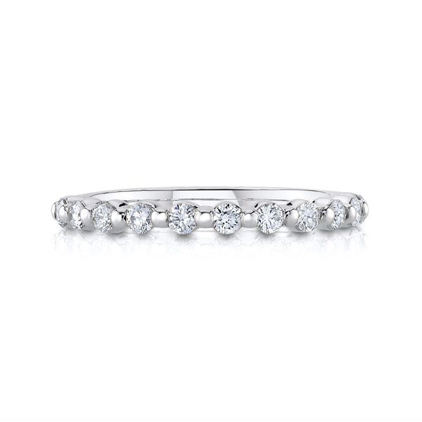 Floating Lab Diamond Eternity Band in 14k White Gold