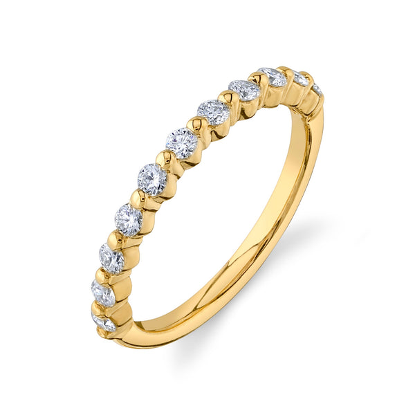 Floating Lab Diamond Eternity Band in 14k Yellow Gold