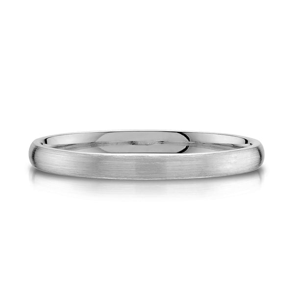 Classic Dome Brushed Band in Platinum (2mm)