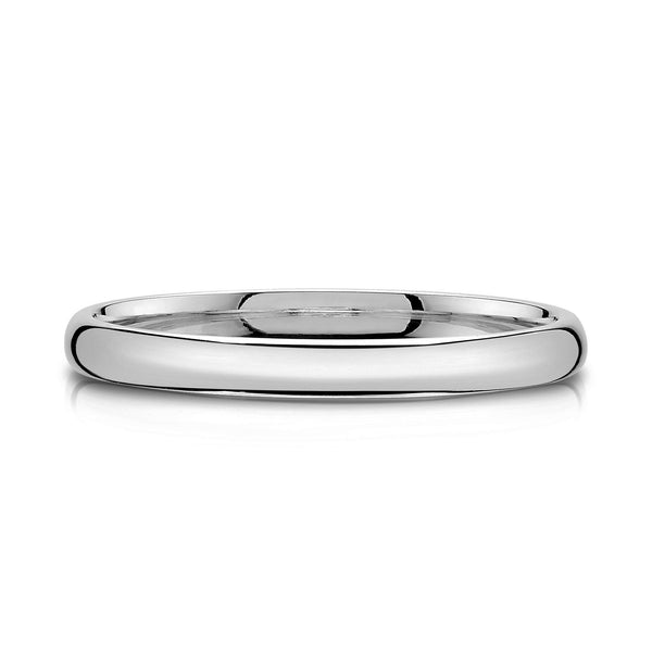 Classic Dome Polished Band in Platinum (2mm)