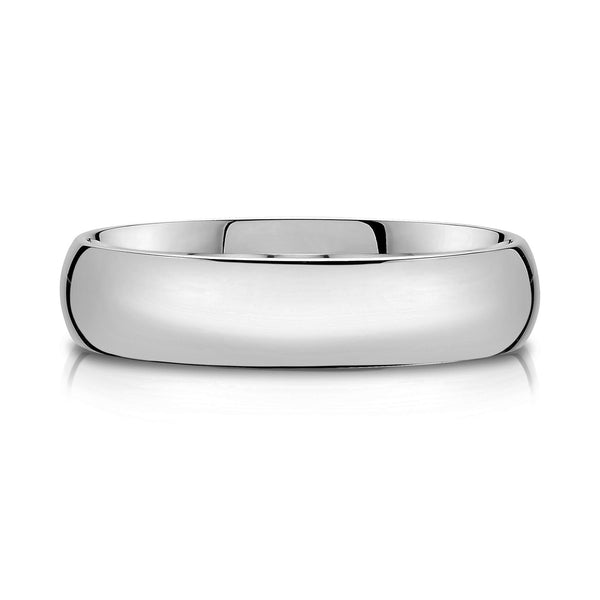 Classic Dome Polished Band in Platinum (5mm)