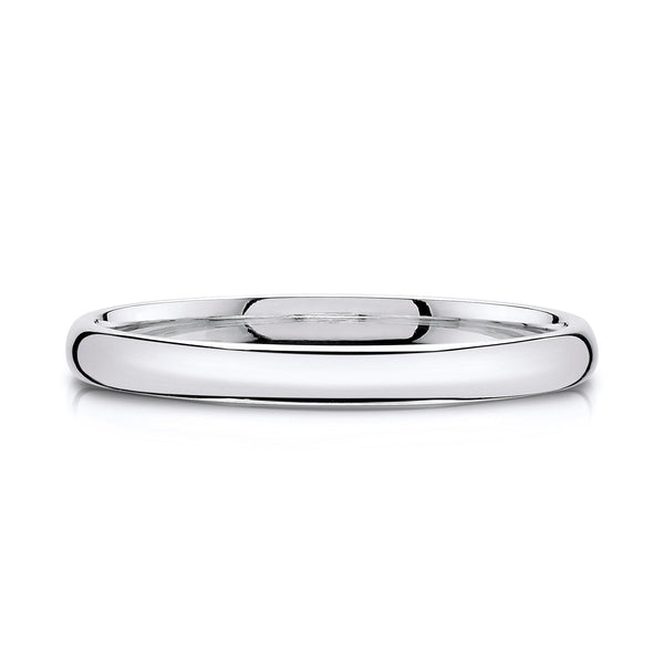 Classic Dome Polished Band in 14k White Gold (2mm)