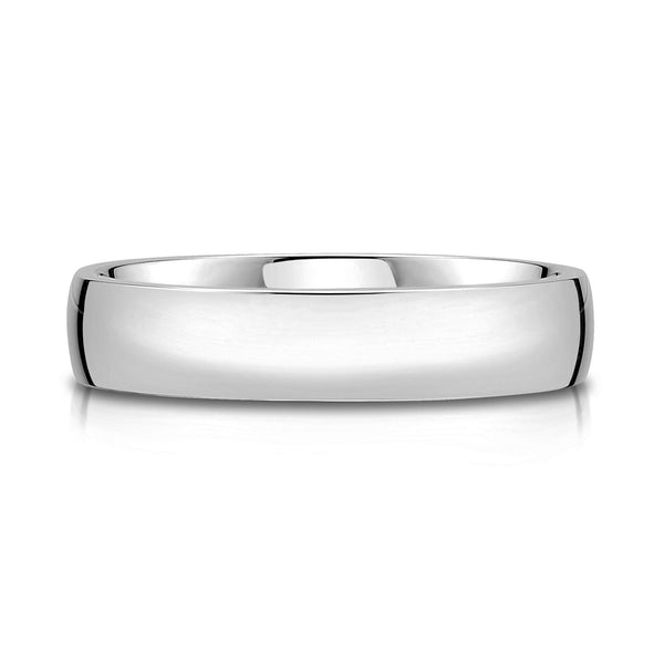 Low Dome Polished Band in Platinum (5mm)