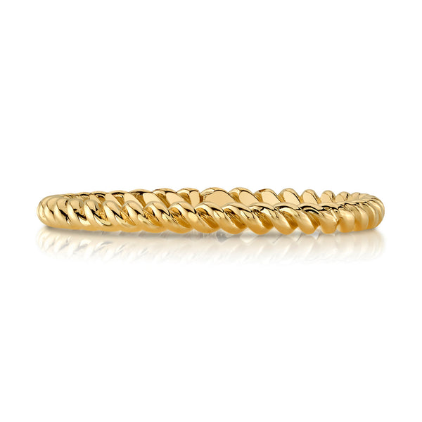 Rope Ring in Yellow Gold (2mm)