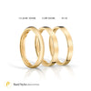 Low Dome Polished Band in 14k Yellow Gold (2.5mm)