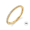 Classic Diamond Eternity Band in 18k Yellow Gold (1.5mm)