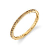 Classic Cognac Diamond Eternity Band in 14k Yellow Gold (1.5mm)