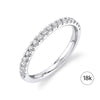 Classic Diamond Eternity Band in 18k White Gold (2mm)