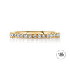 Classic Lab Diamond Eternity Band in 18k Yellow Gold (2mm)