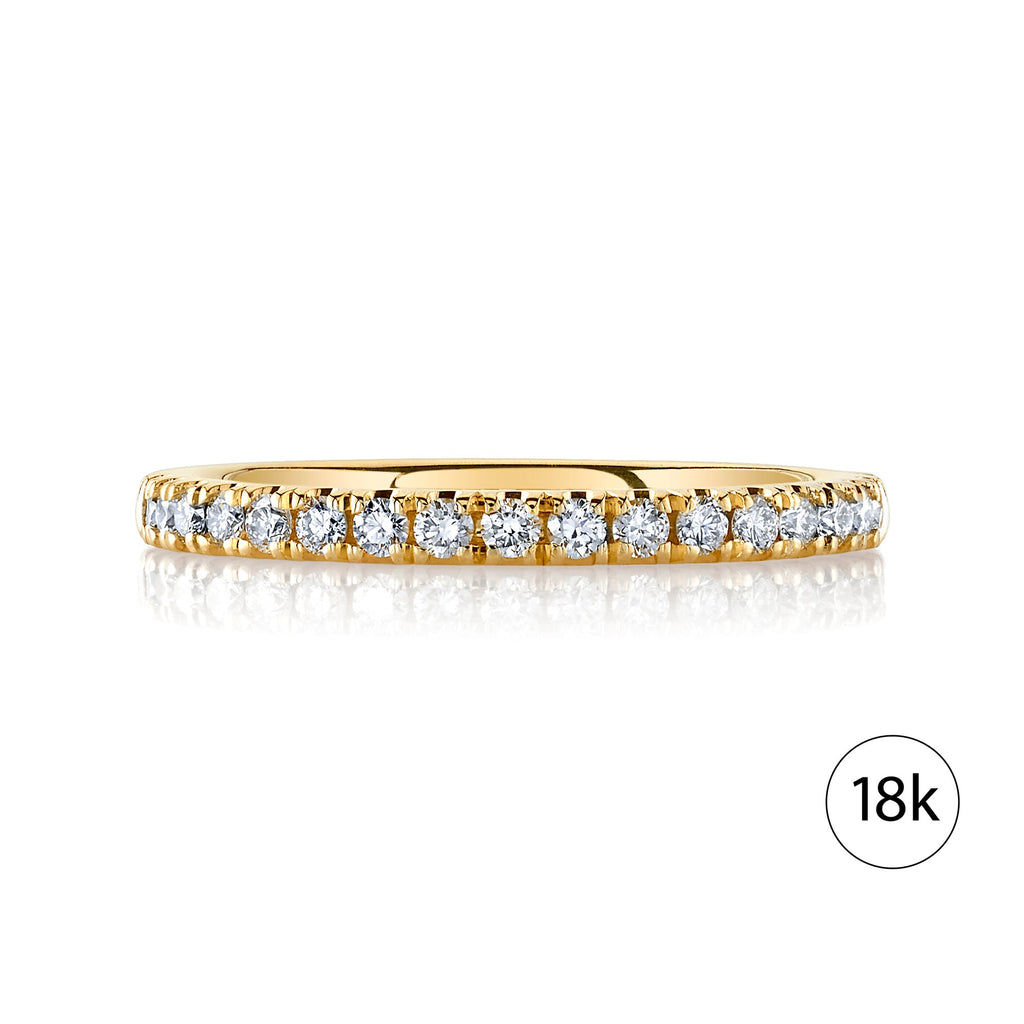 Classic Diamond Eternity Band in 18k Yellow Gold (2mm)
