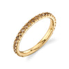 Classic Cognac Diamond Eternity Band in 14k Yellow Gold (2mm)