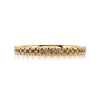 Classic Cognac Diamond Eternity Band in 14k Yellow Gold (2mm)