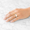 Flat Polished Band in 14k Champagne Gold (6mm)