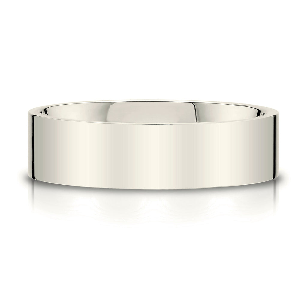 Flat Polished Band in 14k Champagne Gold (6mm)