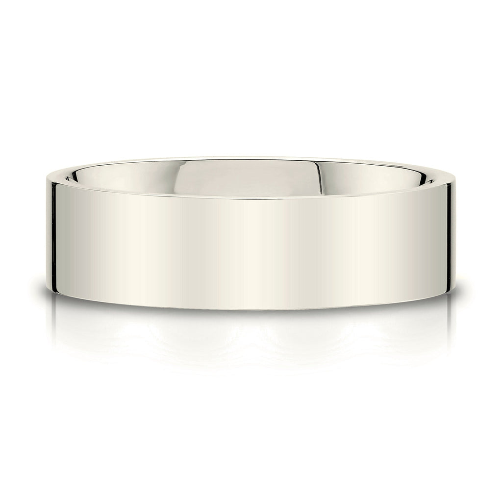 Flat Polished Band in 14k Champagne Gold (7mm)