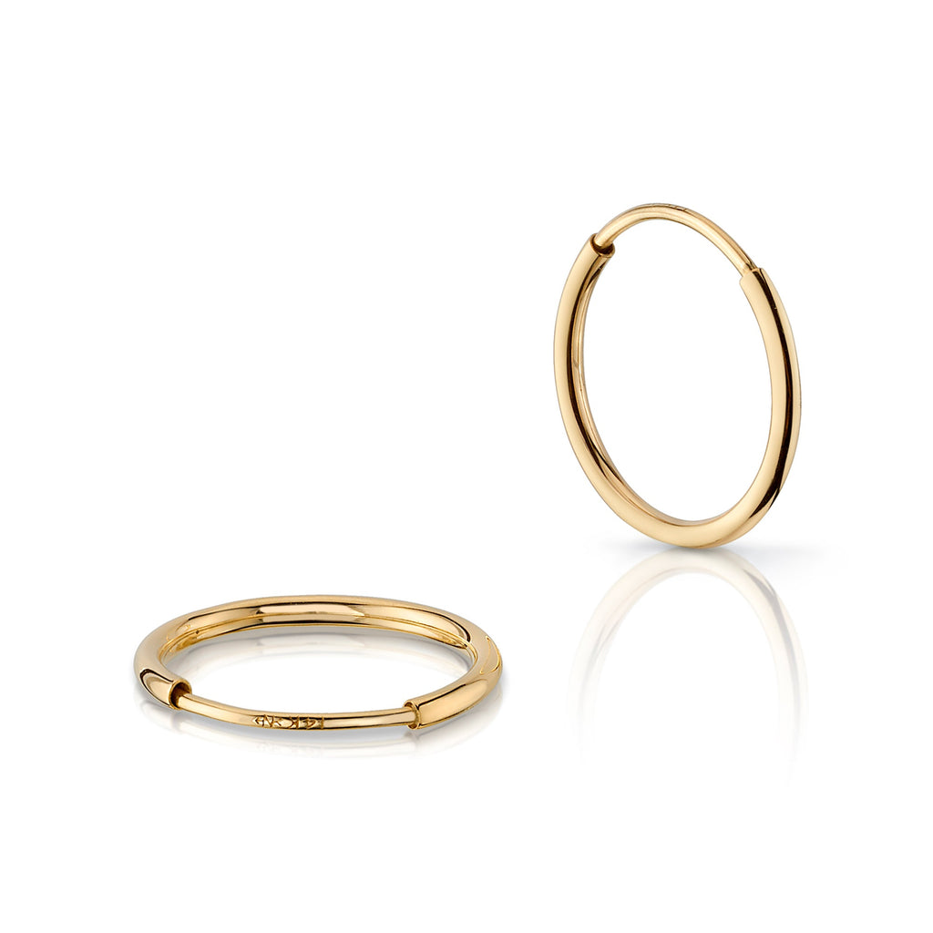 Endless Hoops in Yellow Gold