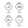 Engravable Heart Pendant
