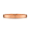 Low Dome Brushed Band in 14k Rose Gold (2.5mm)