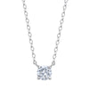 Solitaire Round Diamond Necklace