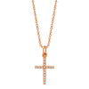 Diamond Cross Pendant in 14k Gold