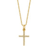 Diamond Cross Pendant in 14k Gold