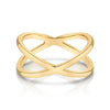 X Ring in Yellow Gold