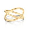 X Ring in Yellow Gold