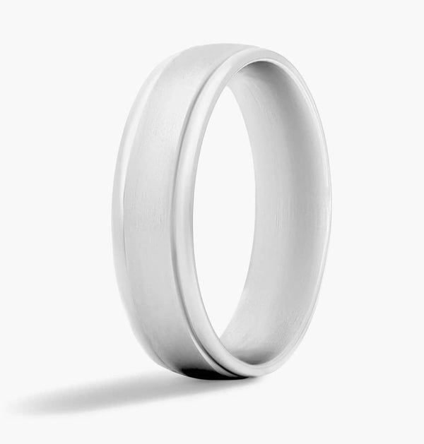 Custom: Platinum Groove Band (5.5mm / Size 6)