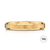 Beveled Band in 18k Yellow Gold (3mm)