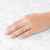 Beveled Band in 14k Champagne Gold (6mm)