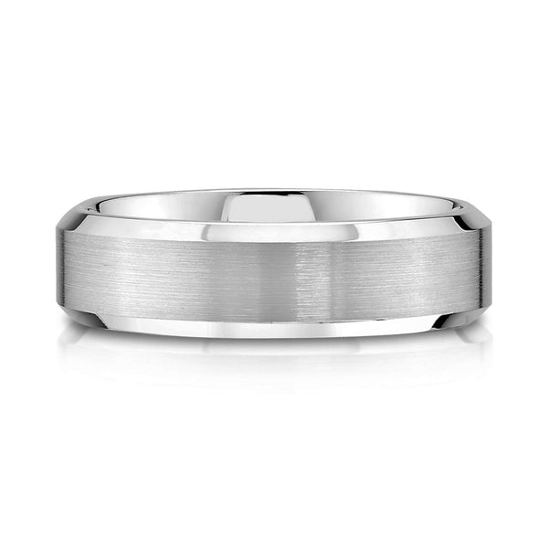 Beveled Band in Platinum (6mm)