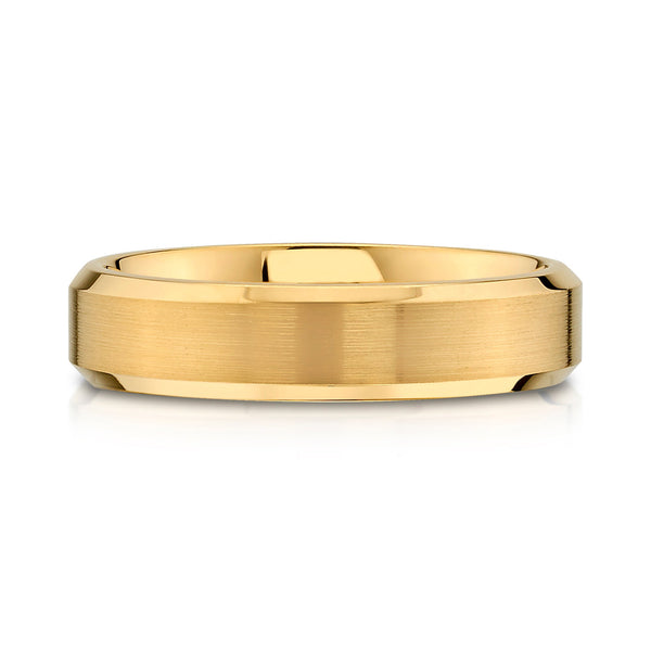 Beveled Band in 14k Yellow Gold (5mm)