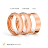 Low Dome Polished Band in 14k Rose Gold (5mm)
