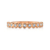 Bezel Lab Diamond Eternity Band in 14k Rose Gold