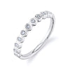 Bezel Lab Diamond Eternity Band in 14k Rose Gold