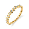 Bezel Lab Diamond Eternity Band in 14k Yellow Gold