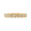 Bezel Lab Diamond Eternity Band in 14k Yellow Gold