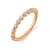 Floating Diamond Eternity Band in 14k Rose Gold