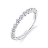 Floating Diamond Eternity Band in 14k White Gold