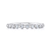 Floating Diamond Eternity Band in 14k White Gold