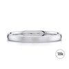 Classic Dome Brushed Band in 18k White Gold (2mm)