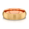 Classic Dome Brushed Band in 2-Tone 14k Yellow & Rose Gold (6mm)