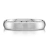 Classic Dome Brushed Band in Platinum (4mm)