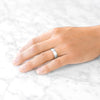 Classic Dome Brushed Band in Platinum (6mm)