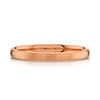 Classic Dome Brushed Band in 14k Rose Gold (2mm)